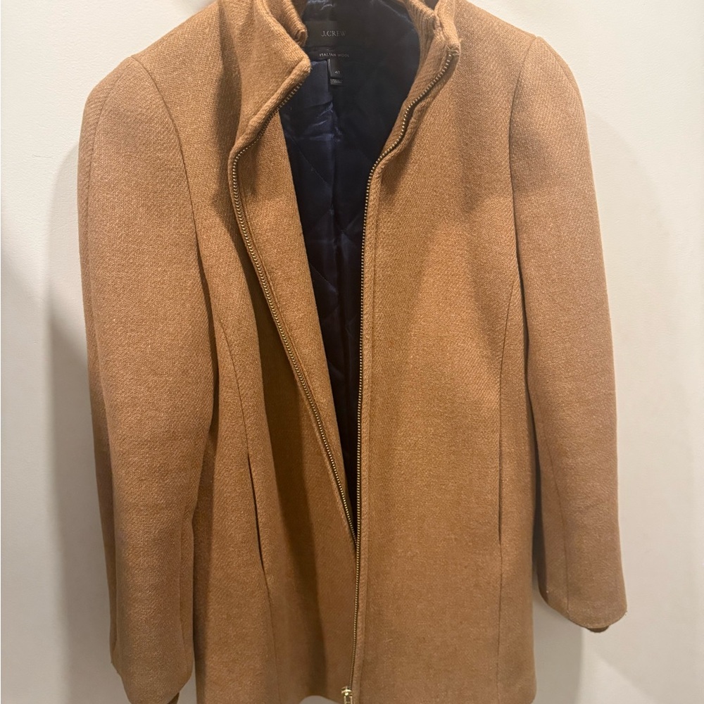 JCrew High Neck Wool Coat